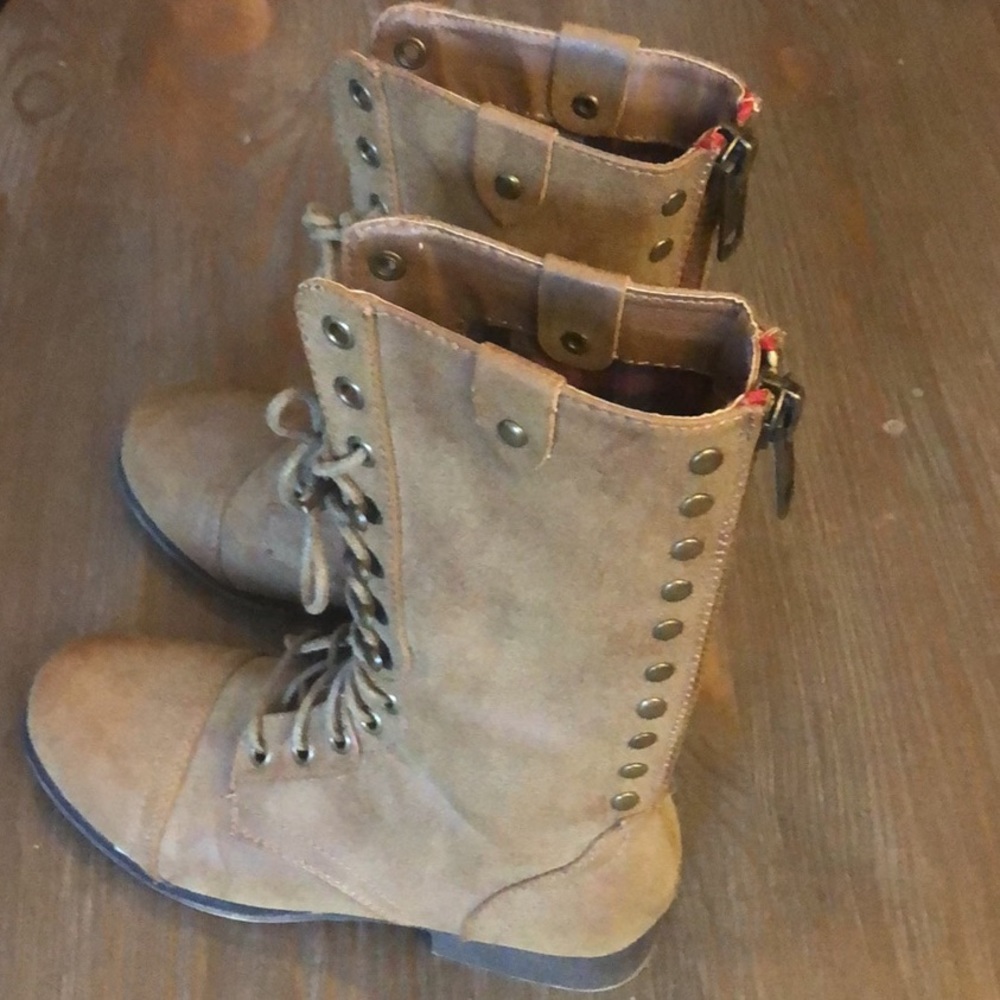 Madden Girl lace up combat boots